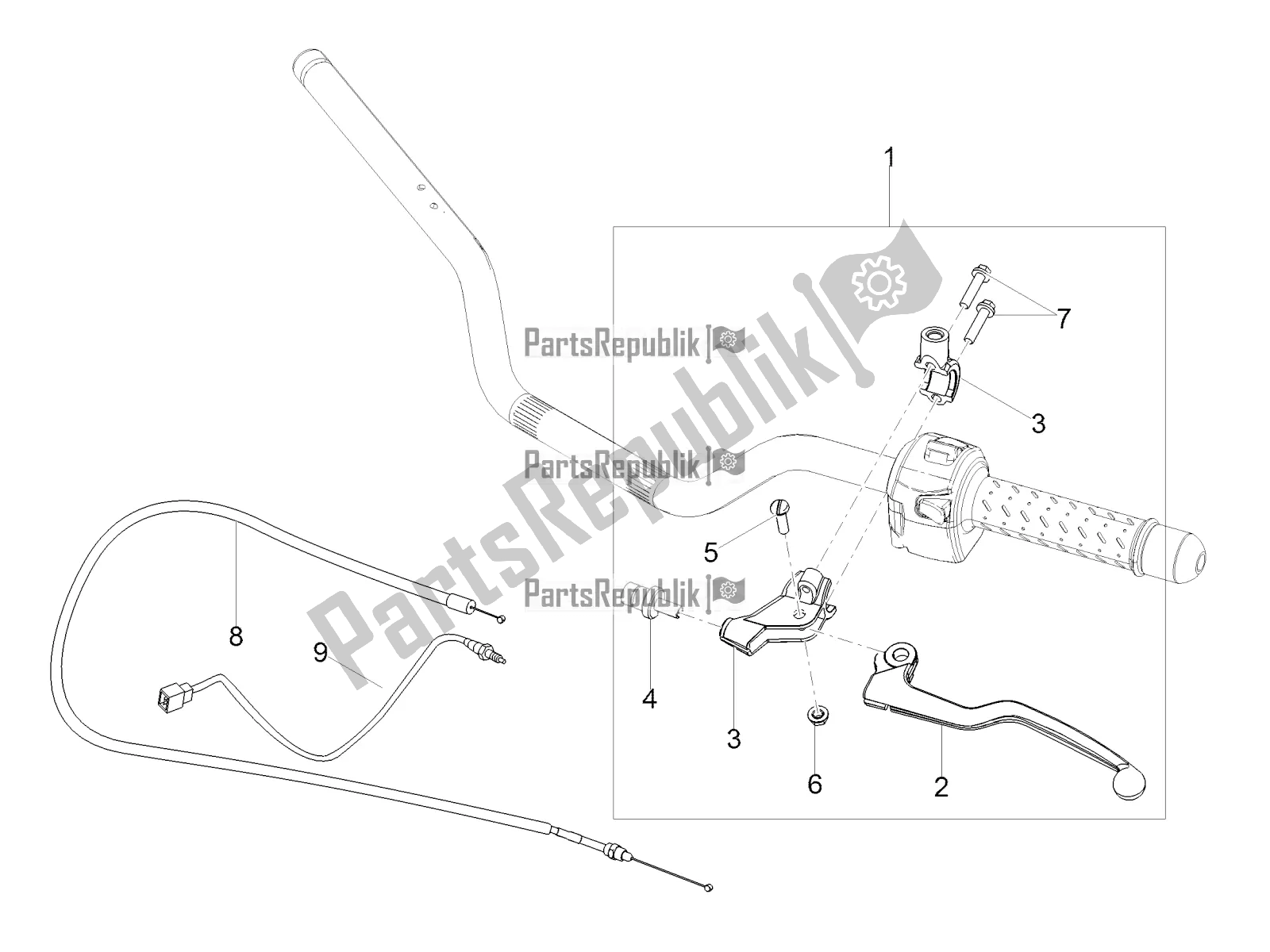 Toutes les pièces pour le Commande D'embrayage du Moto-Guzzi V7 III Milano 750 ABS USA 2018