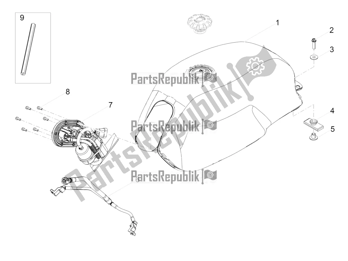 Todas las partes para Depósito De Combustible de Moto-Guzzi V7 III Milano 750 ABS USA 2018