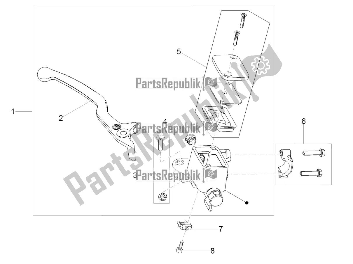 Todas las partes para Cilindro Maestro Delantero de Moto-Guzzi V7 III Racer 10 TH Anniversary 750 2021