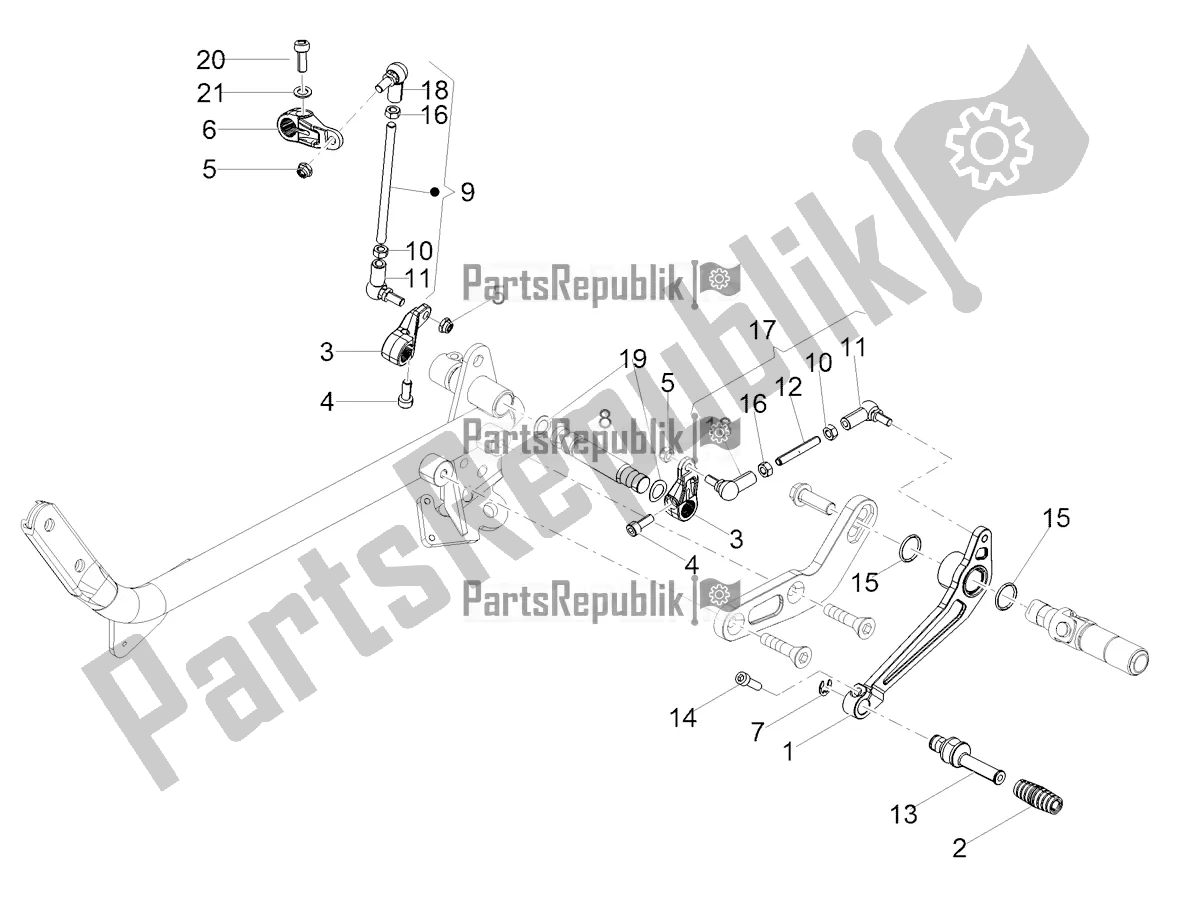 Todas las partes para Palanca De Cambios de Moto-Guzzi V7 III Racer 10 TH Anniversary 750 2021