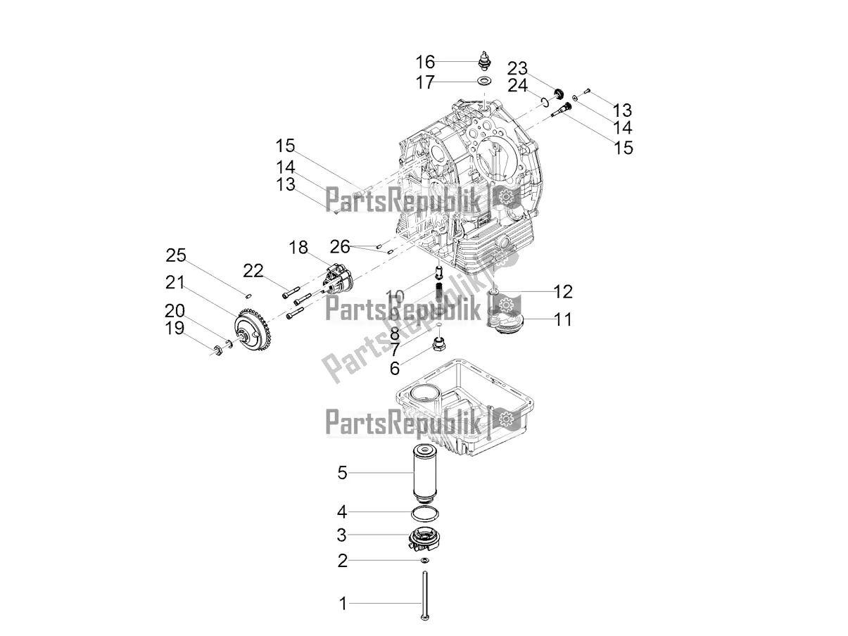 Tutte le parti per il Lubrificazione del Moto-Guzzi V7 III Racer 10 TH Anniversary 750 2021