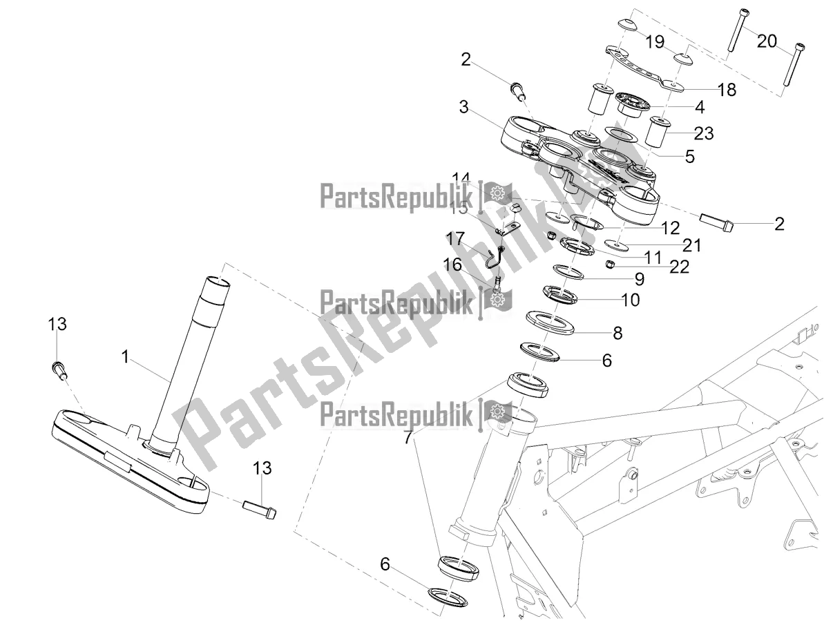 Toutes les pièces pour le Pilotage du Moto-Guzzi V7 III Racer 10 TH Anniversary 750 2021