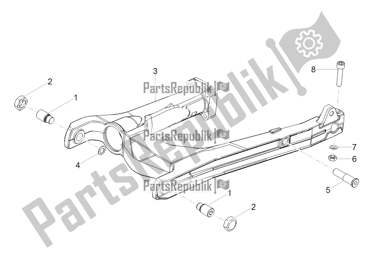 Todas las partes para Brazo Oscilante de Moto-Guzzi V7 III Racer 10 TH Anniversary 750 2021