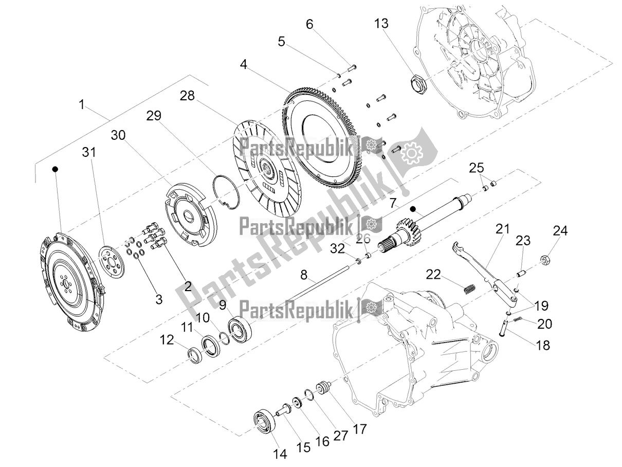 Tutte le parti per il Frizione del Moto-Guzzi V7 III Racer 10 TH Anniversary Apac 750 2020