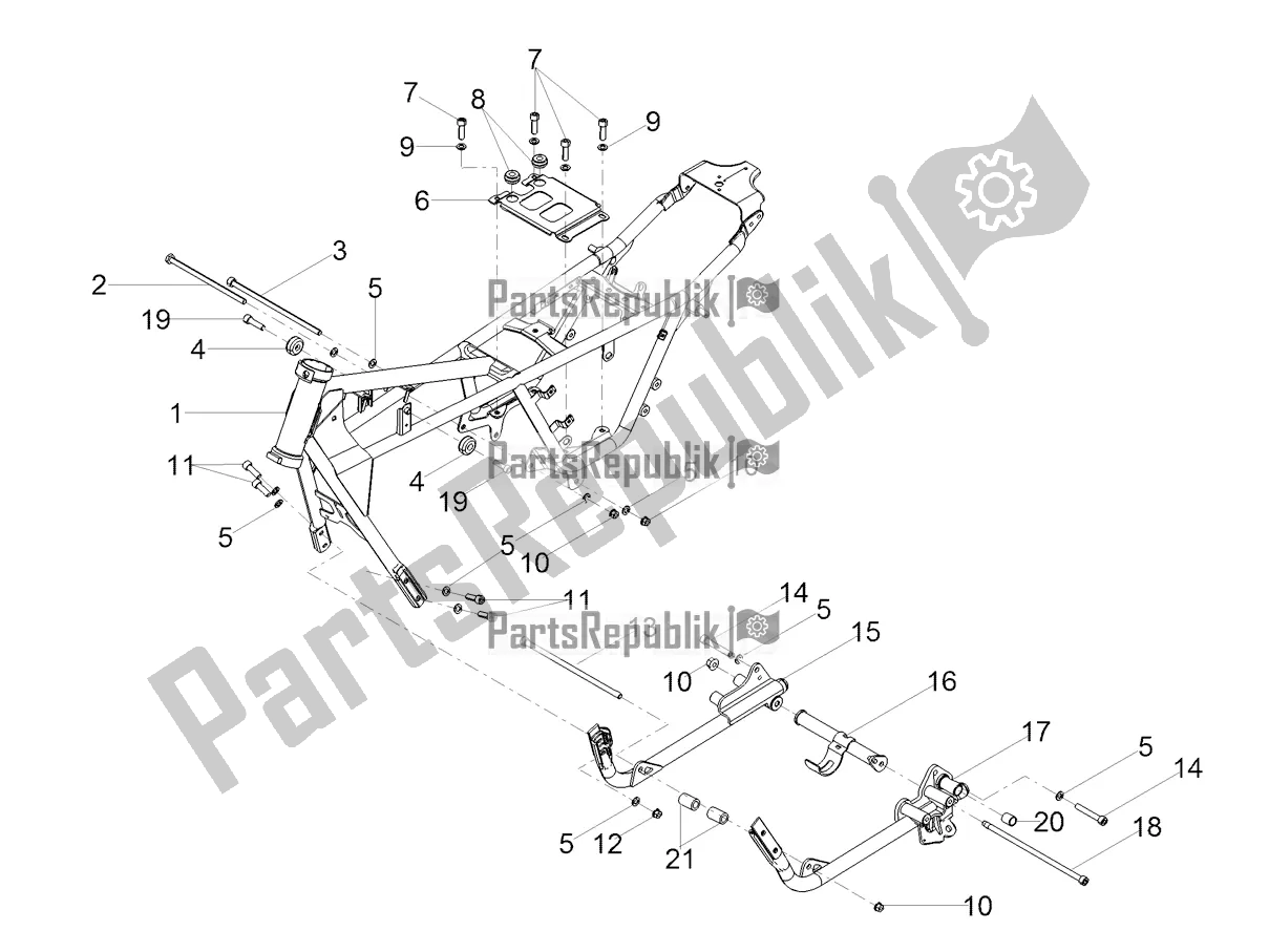 Todas las partes para Marco de Moto-Guzzi V7 III Racer 10 TH Anniversary Apac 750 2020