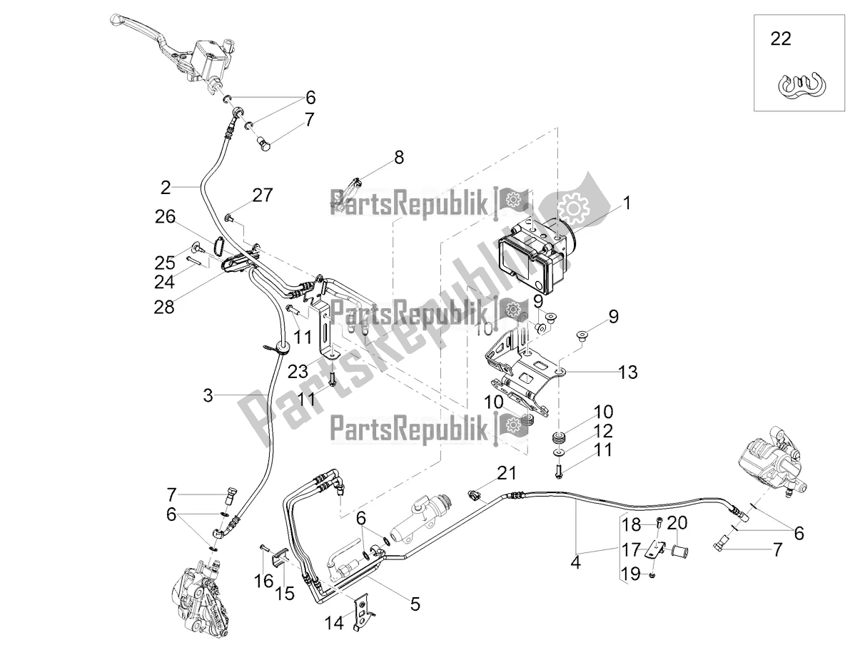 Todas las partes para Sistema De Frenos Abs de Moto-Guzzi V7 III Racer 10 TH Anniversary Apac 750 2021