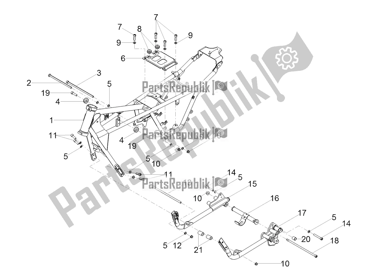 Toutes les pièces pour le Cadre du Moto-Guzzi V7 III Racer 10 TH Anniversary Apac 750 2021