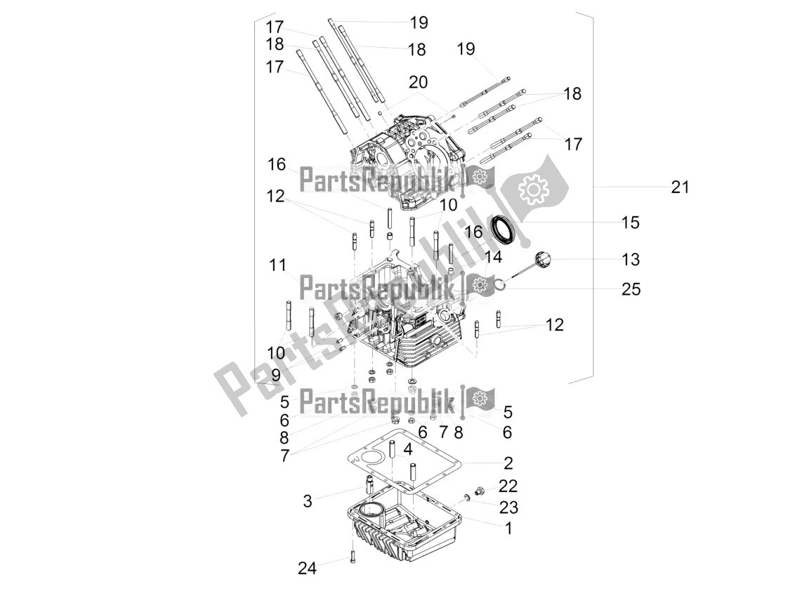 Todas las partes para Cárteres I de Moto-Guzzi V7 III Racer 10 TH Anniversary USA 750 2020