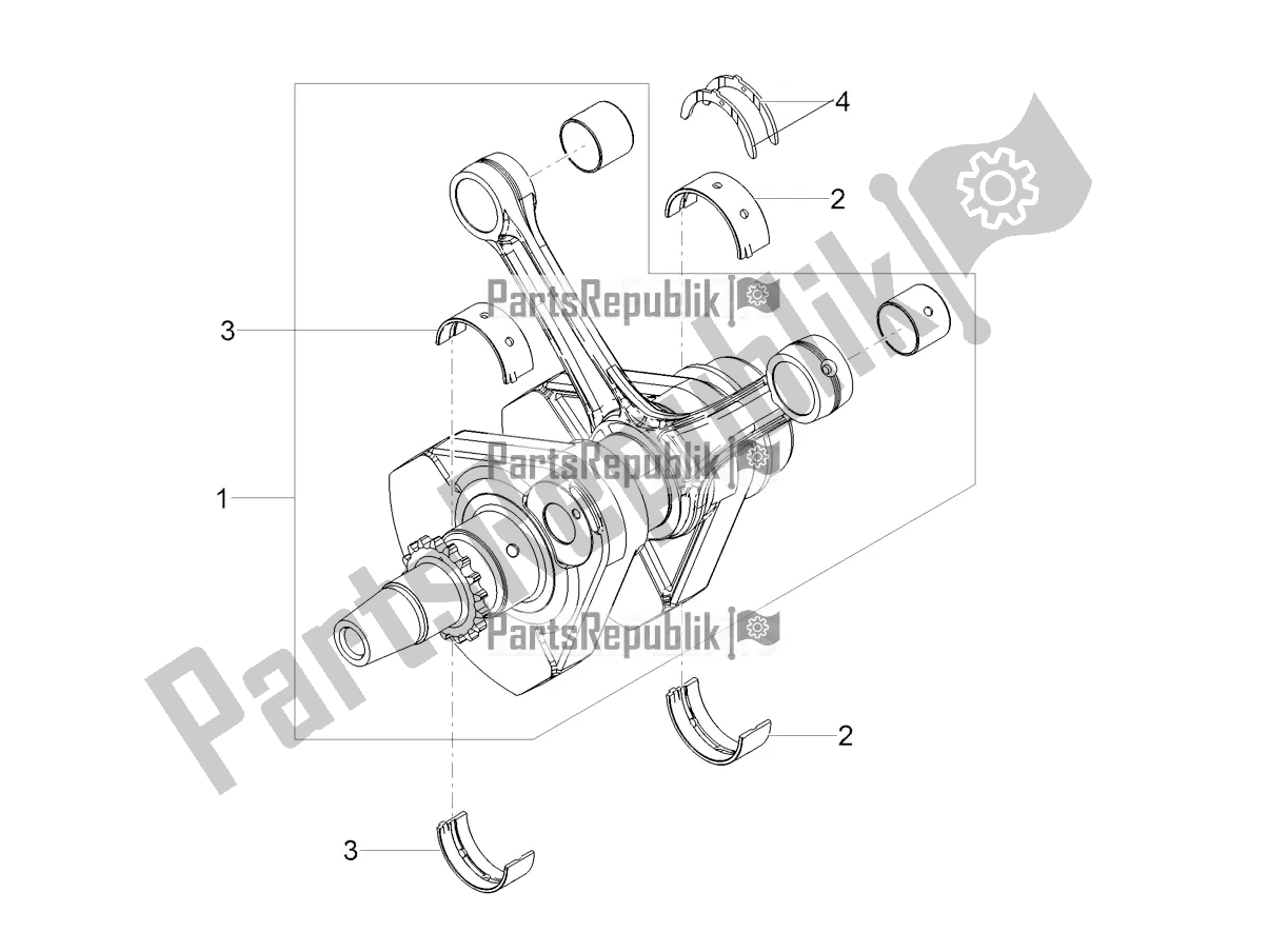 Toutes les pièces pour le Arbre De Transmission du Moto-Guzzi V7 III Racer 10 TH Anniversary USA 750 2020