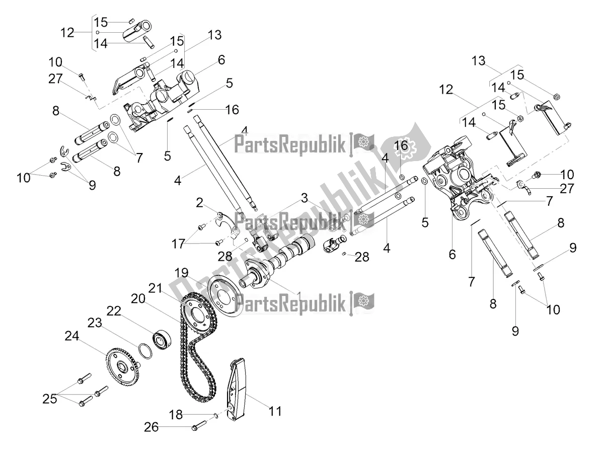 Toutes les pièces pour le Système De Chronométrage du Moto-Guzzi V7 III Racer 10 TH Anniversary USA 750 2020