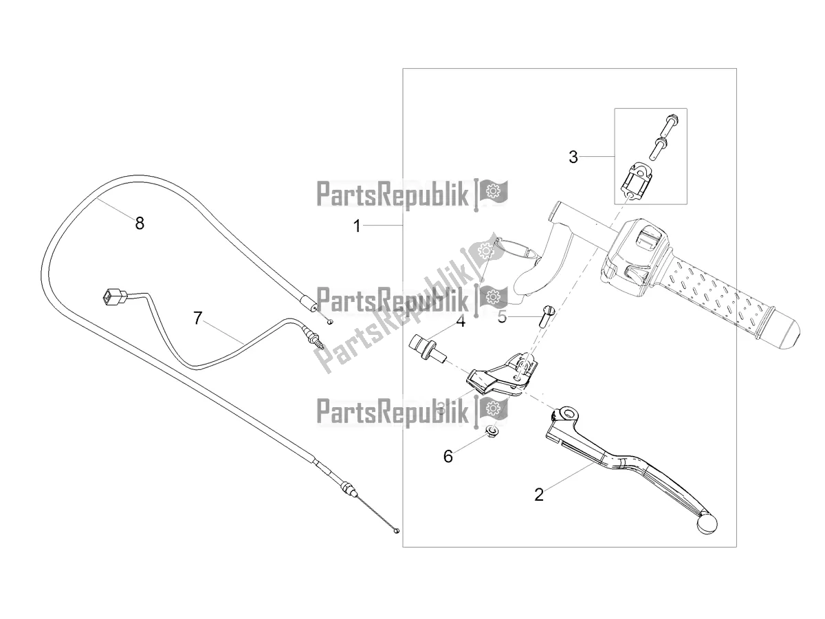 Todas las partes para Control De Embrague de Moto-Guzzi V7 III Racer 10 TH Anniversary USA 750 2021