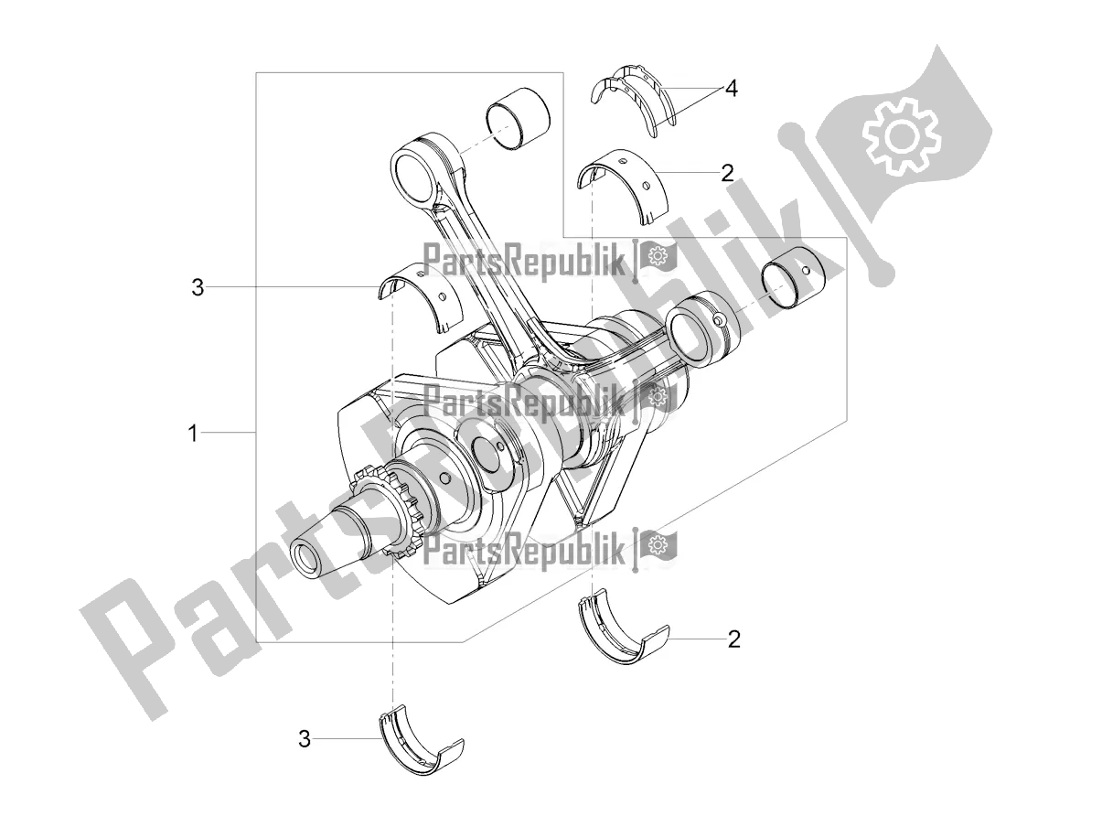 All parts for the Drive Shaft of the Moto-Guzzi V7 III Racer 10 TH Anniversary USA 750 2021