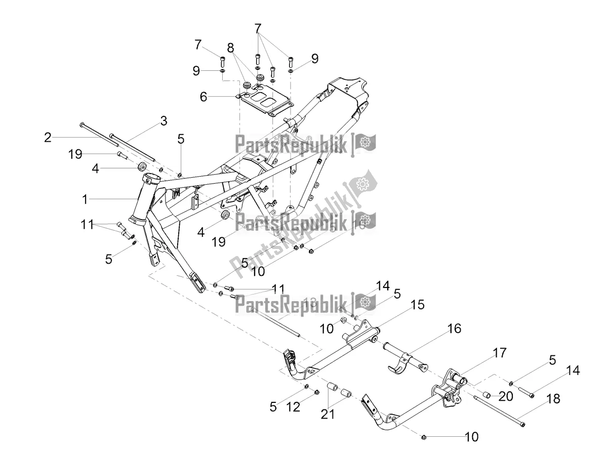 Todas las partes para Marco de Moto-Guzzi V7 III Racer 10 TH Anniversary USA 750 2021