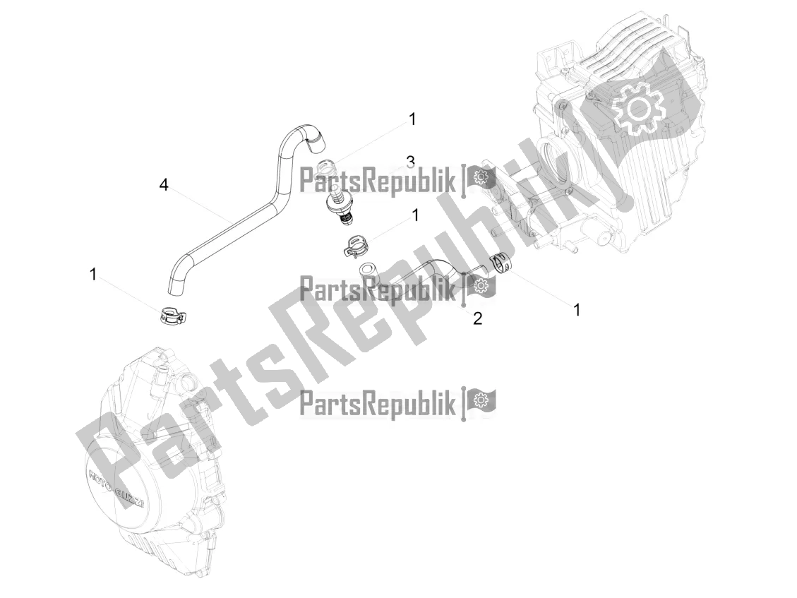 Tutte le parti per il Sistema Di Soffiaggio del Moto-Guzzi V7 III Racer 750 ABS 2017
