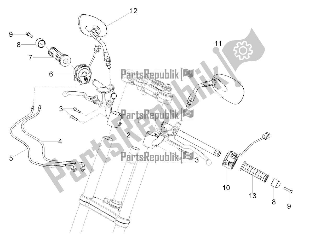 Toutes les pièces pour le Guidon - Commandes du Moto-Guzzi V7 III Racer 750 ABS 2017