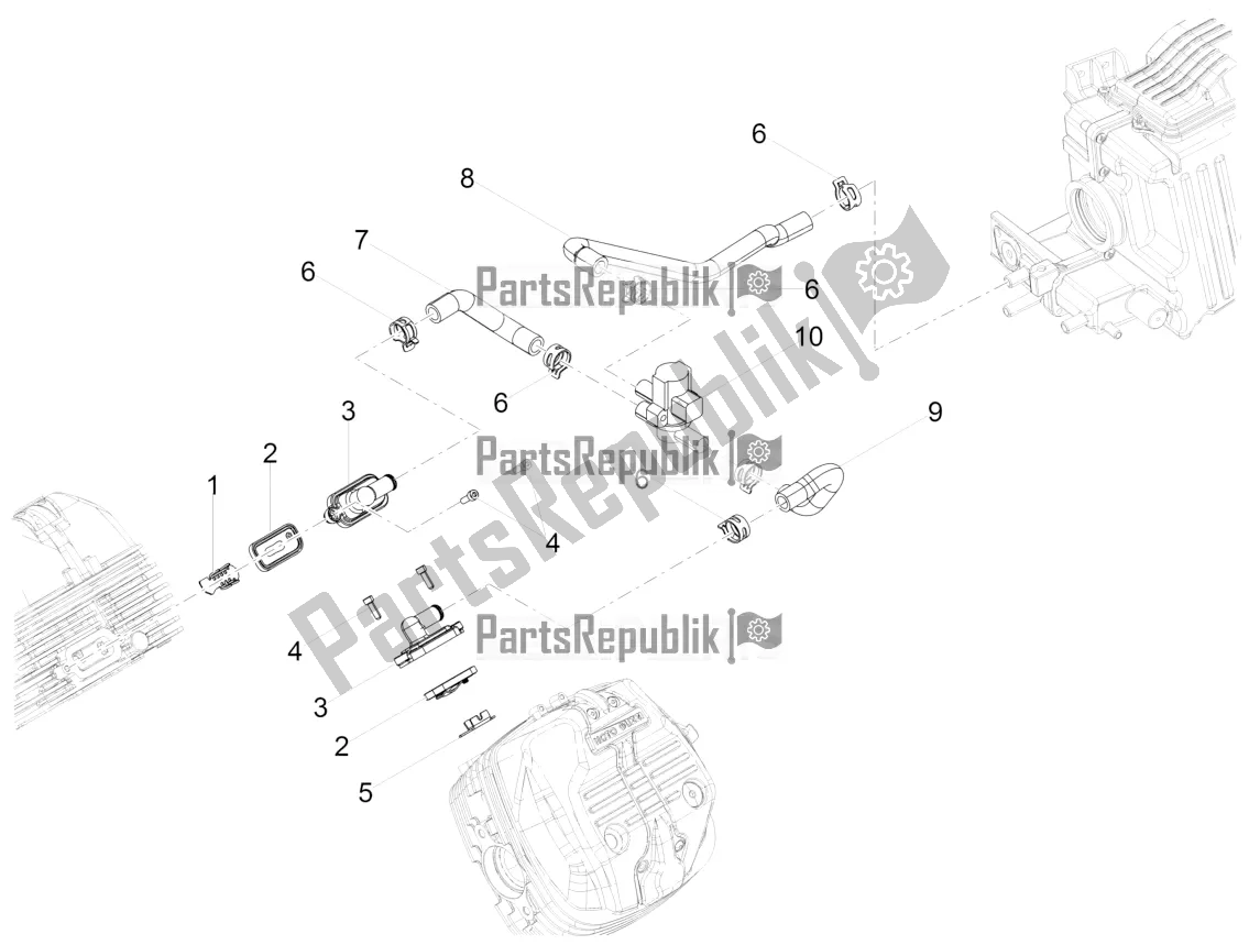 Toutes les pièces pour le Air Secondaire du Moto-Guzzi V7 III Racer 750 ABS 2018