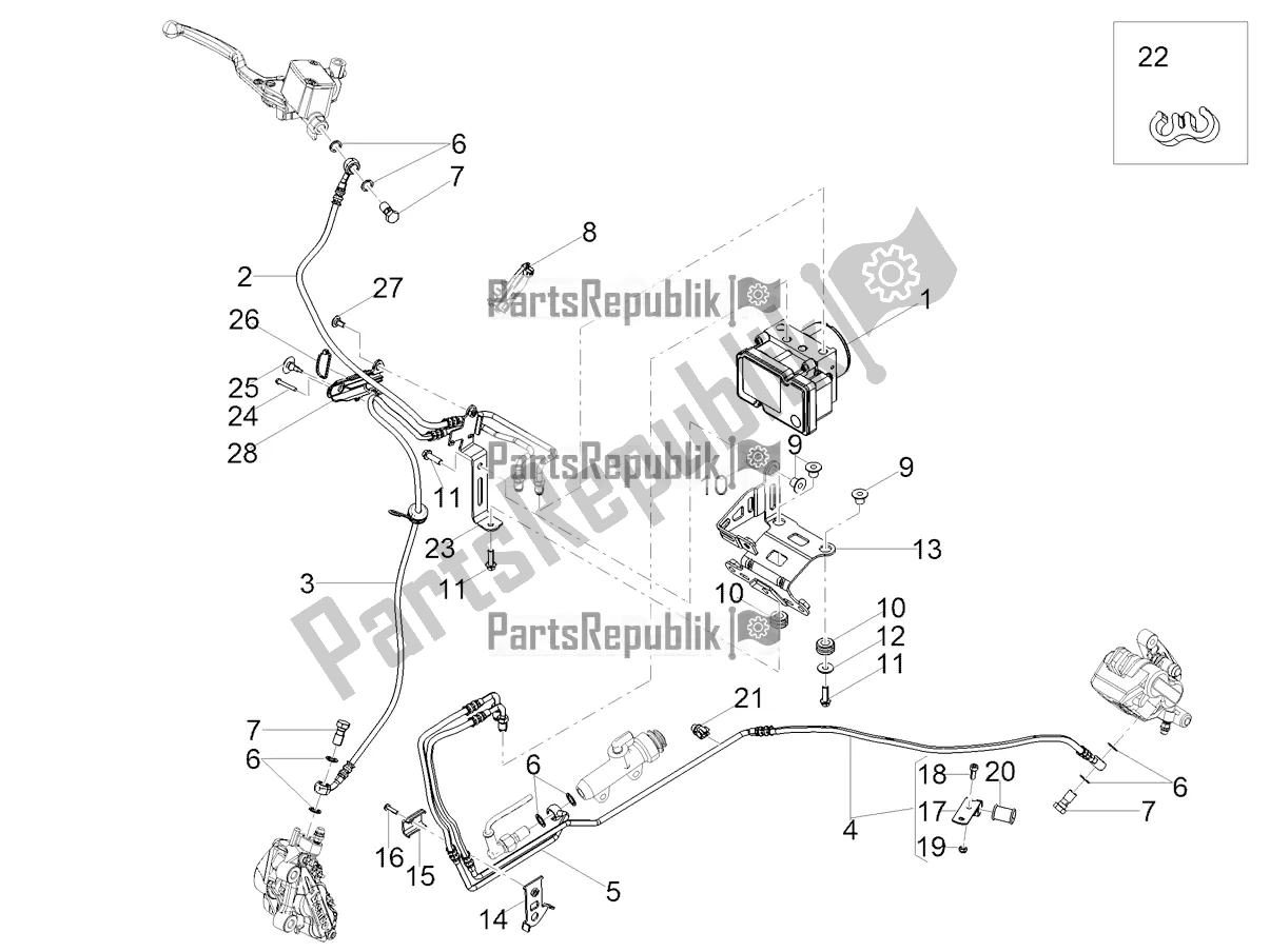 Todas las partes para Sistema De Frenos Abs de Moto-Guzzi V7 III Racer 750 ABS 2019