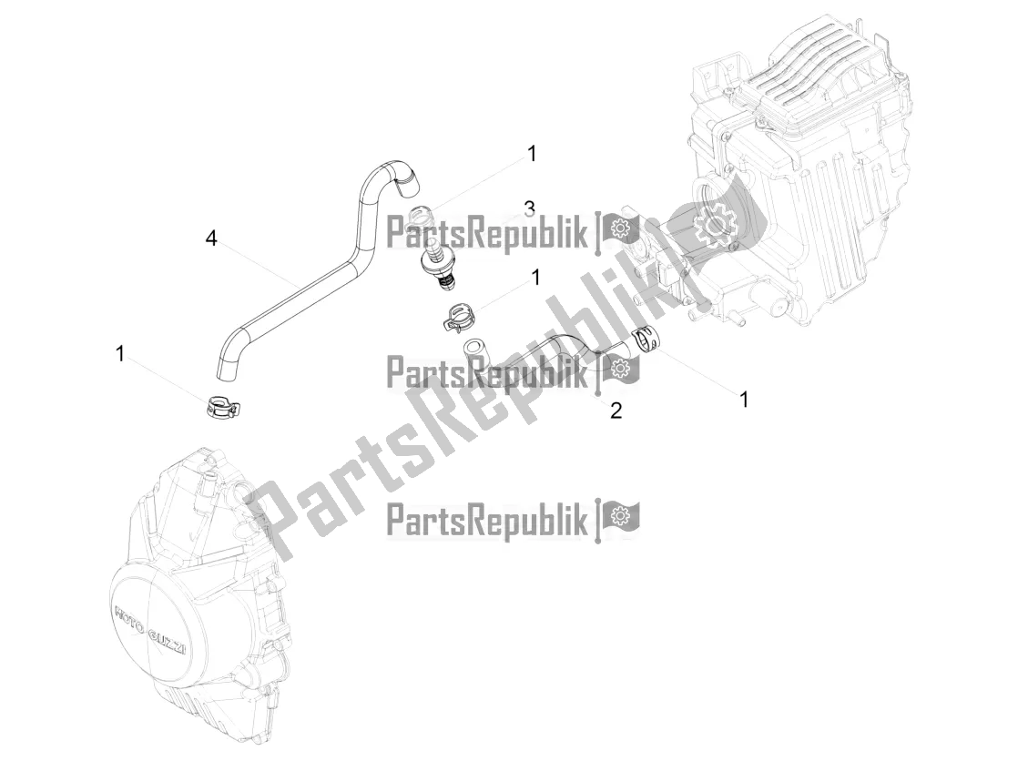 Tutte le parti per il Sistema Di Soffiaggio del Moto-Guzzi V7 III Racer 750 ABS 2019