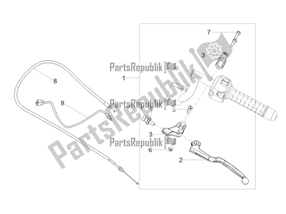 Tutte le parti per il Controllo Della Frizione del Moto-Guzzi V7 III Racer 750 ABS 2019