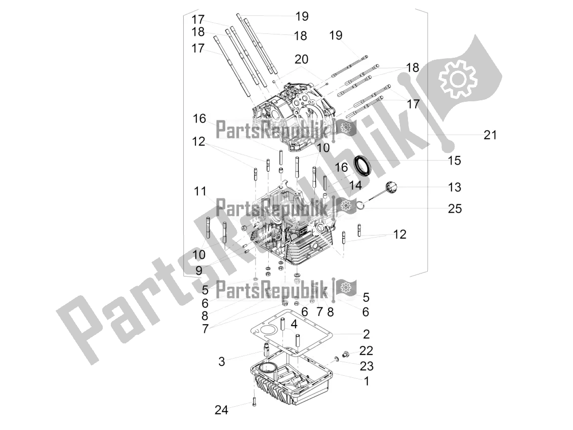 Toutes les pièces pour le Carters I du Moto-Guzzi V7 III Racer 750 ABS 2019