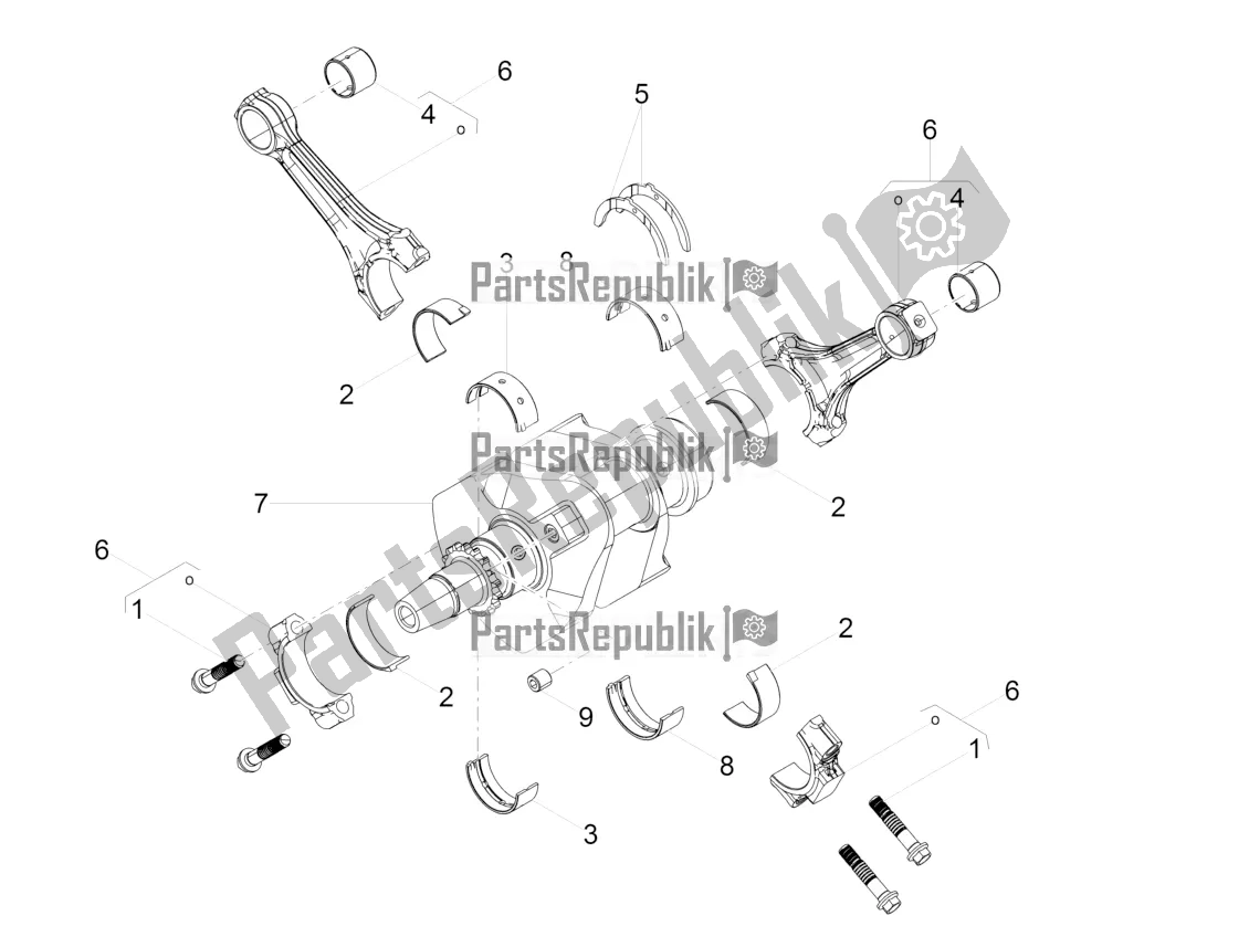 Toutes les pièces pour le Arbre De Transmission du Moto-Guzzi V7 III Racer 750 ABS 2019