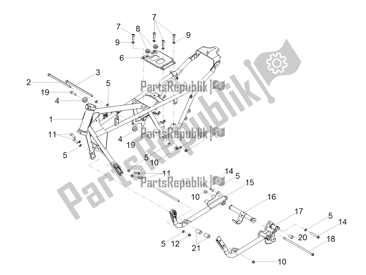 Wszystkie części do Rama Moto-Guzzi V7 III Racer 750 ABS 2019