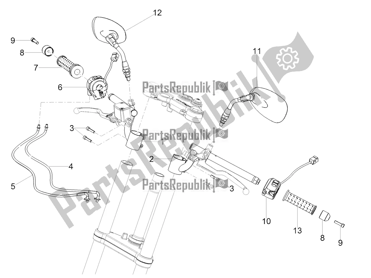 Todas las partes para Manillar - Controles de Moto-Guzzi V7 III Racer 750 ABS 2019