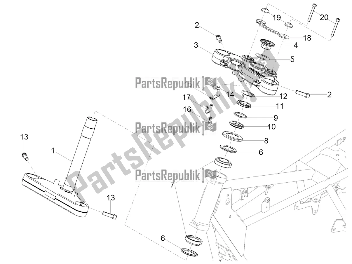 Todas las partes para Direccion de Moto-Guzzi V7 III Racer 750 ABS 2019