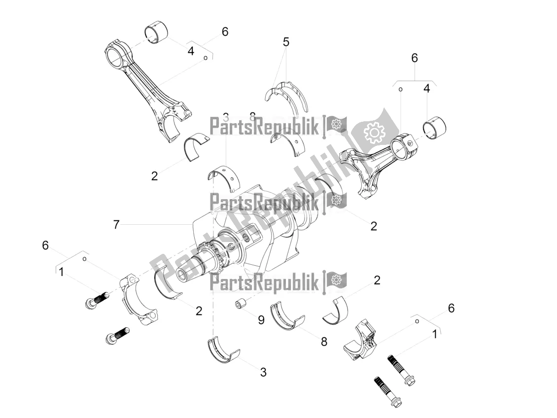 All parts for the Drive Shaft of the Moto-Guzzi V7 III Racer 750 E4 ABS 2017-2018-2019 Nafta 2017