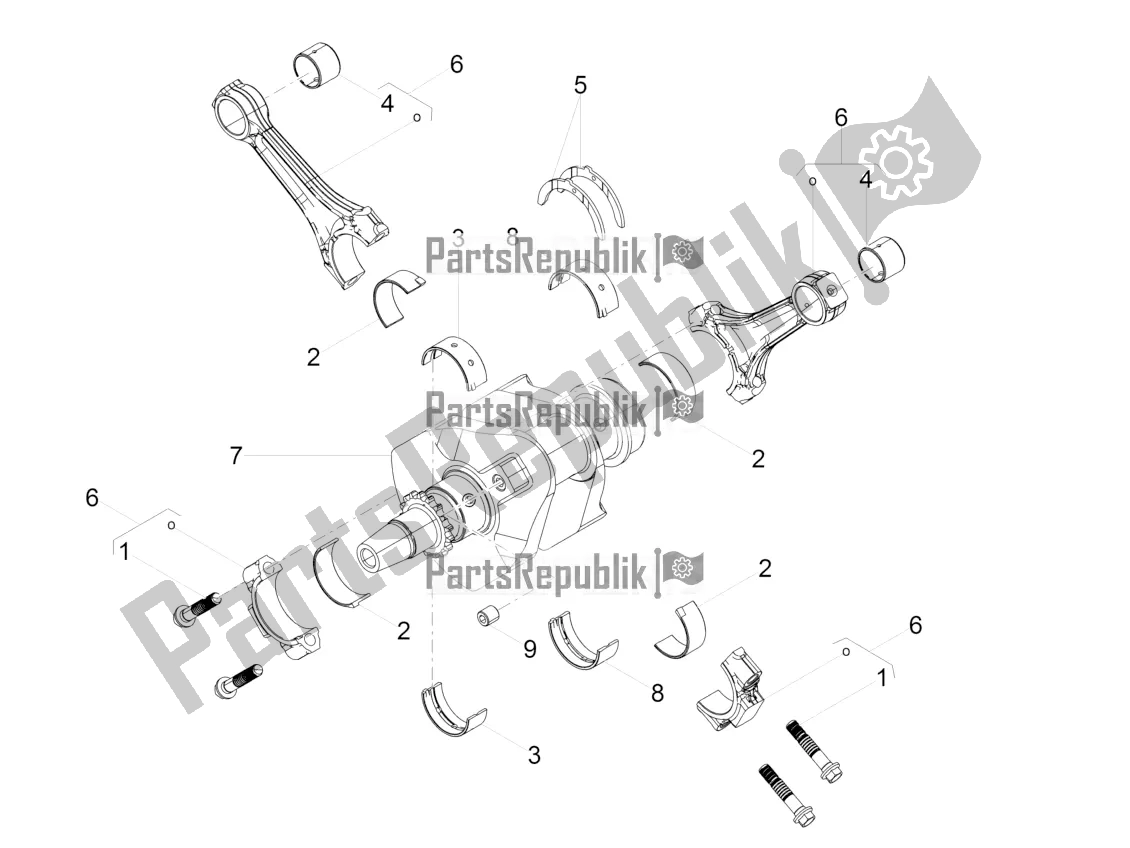 Tutte le parti per il Albero Di Trasmissione del Moto-Guzzi V7 III Racer 750 E4 ABS 2017-2018-2019 Nafta 2018