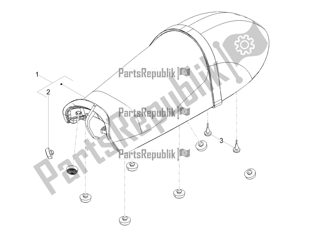 Toutes les pièces pour le Selle du Moto-Guzzi V7 III Racer 750 E4 ABS 2017-2018-2019 Nafta 2018