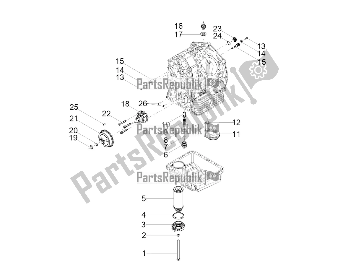 Tutte le parti per il Lubrificazione del Moto-Guzzi V7 III Racer Limited 750 2019