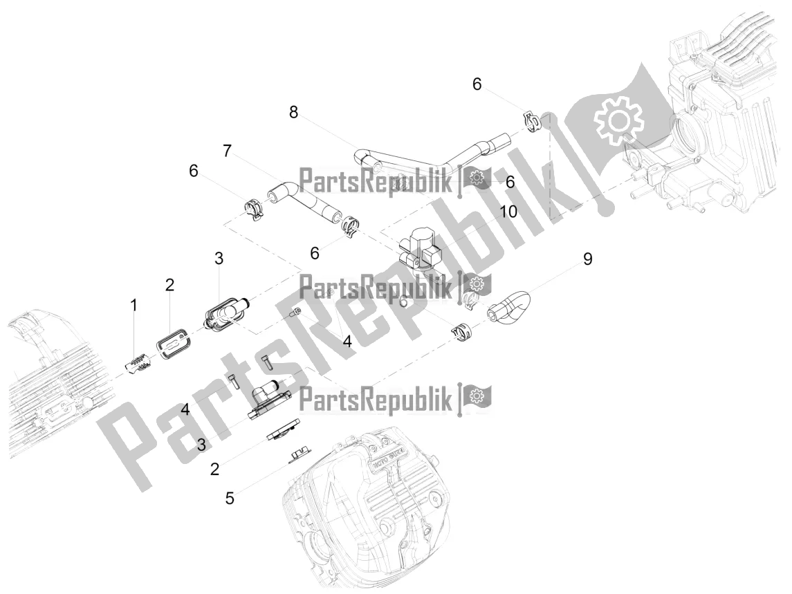 Toutes les pièces pour le Air Secondaire du Moto-Guzzi V7 III Racer Limited 750 2020