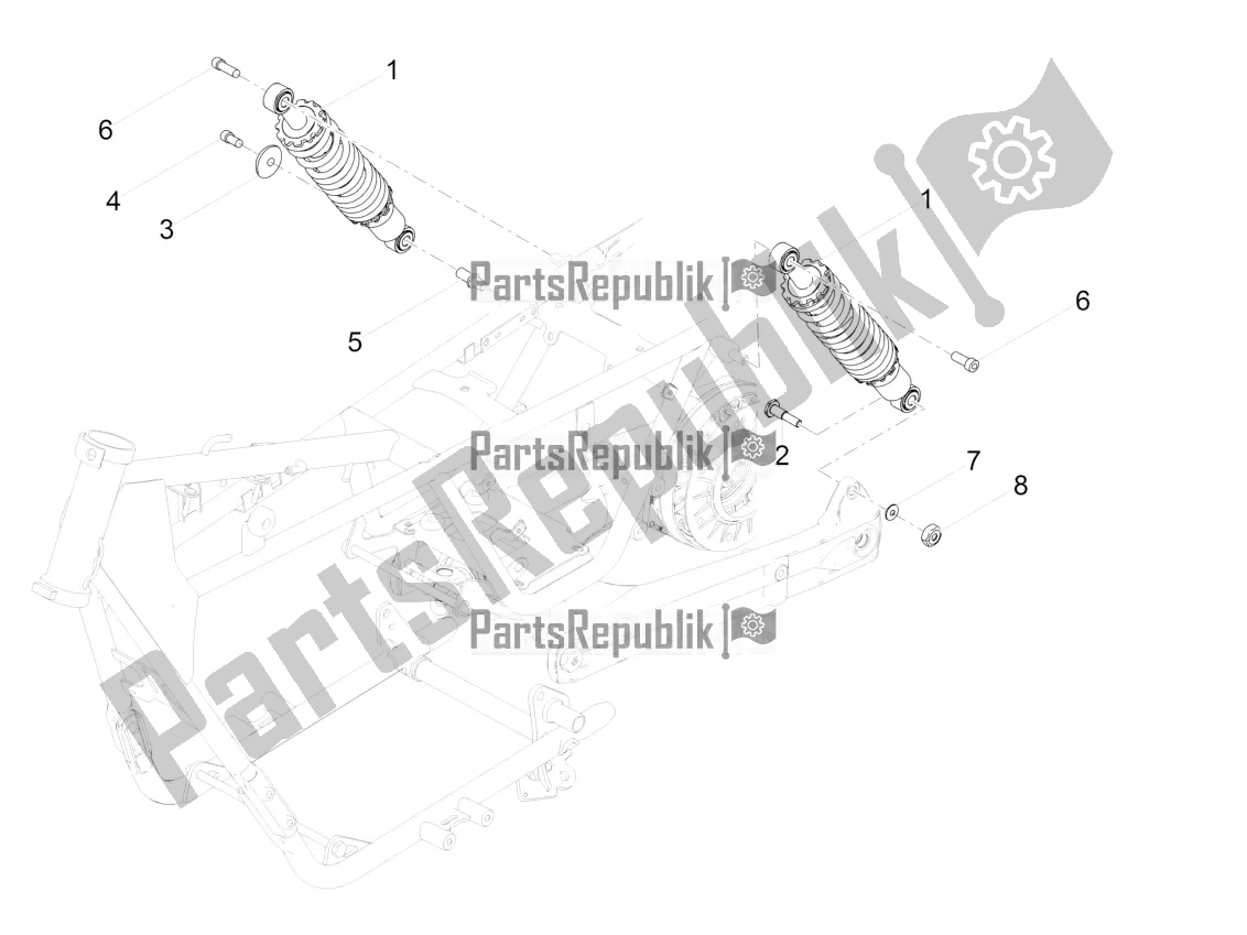 Tutte le parti per il Ammortizzatore del Moto-Guzzi V7 III Racer Limited 750 2020