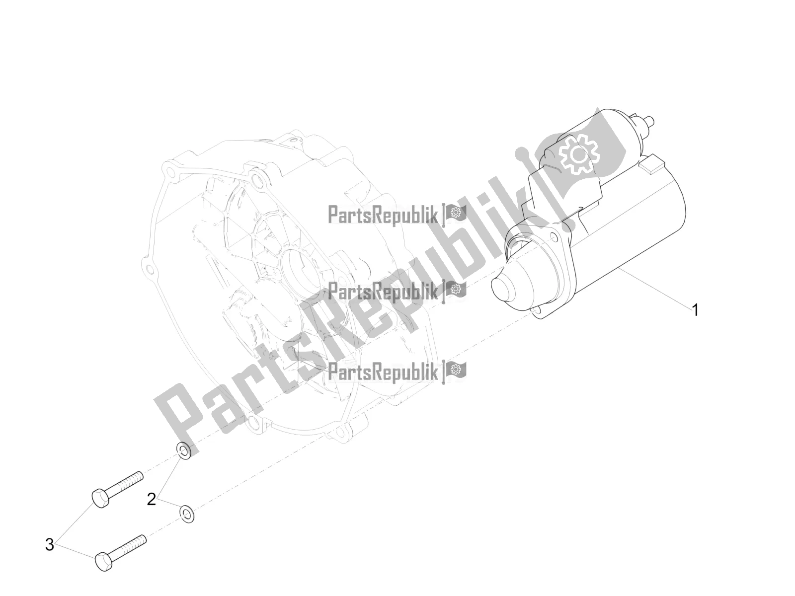 All parts for the Starter / Electric Starter of the Moto-Guzzi V7 III Racer Limited 750 2020