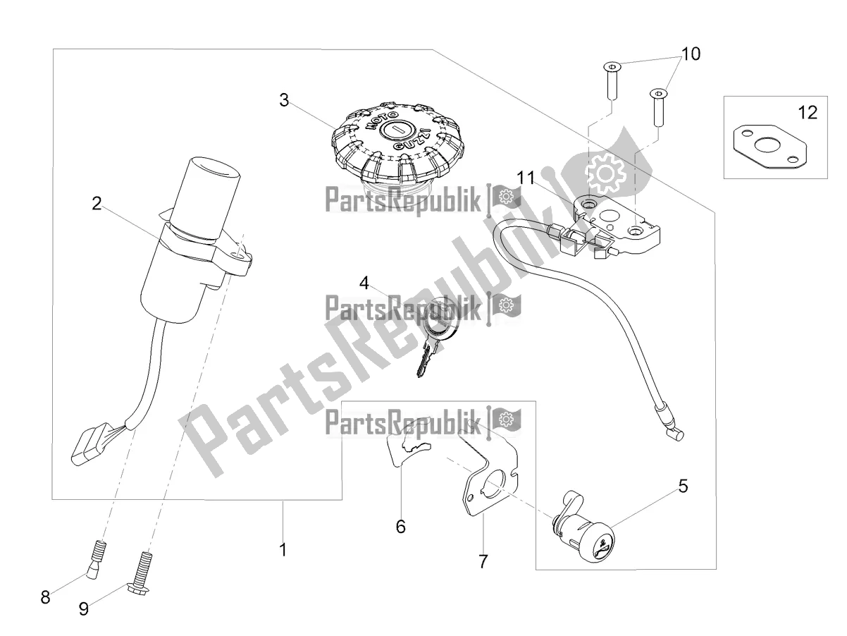 Todas las partes para Cerraduras de Moto-Guzzi V7 III Racer Limited 750 2021