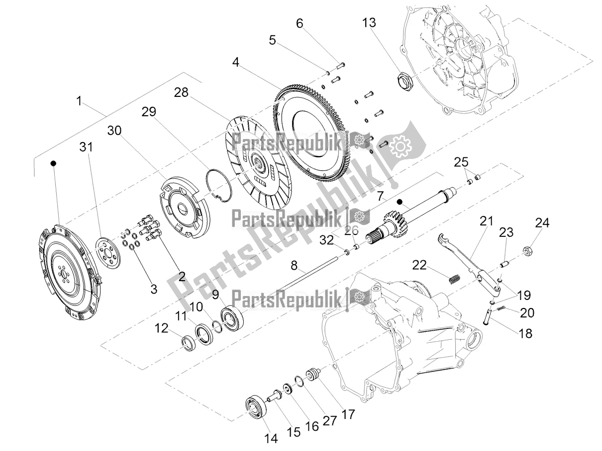 Tutte le parti per il Frizione del Moto-Guzzi V7 III Rough 750 2021