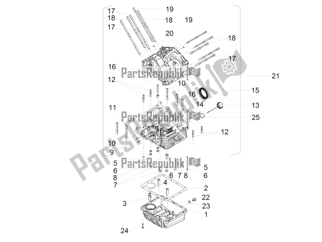 Todas las partes para Cárteres I de Moto-Guzzi V7 III Rough 750 2021