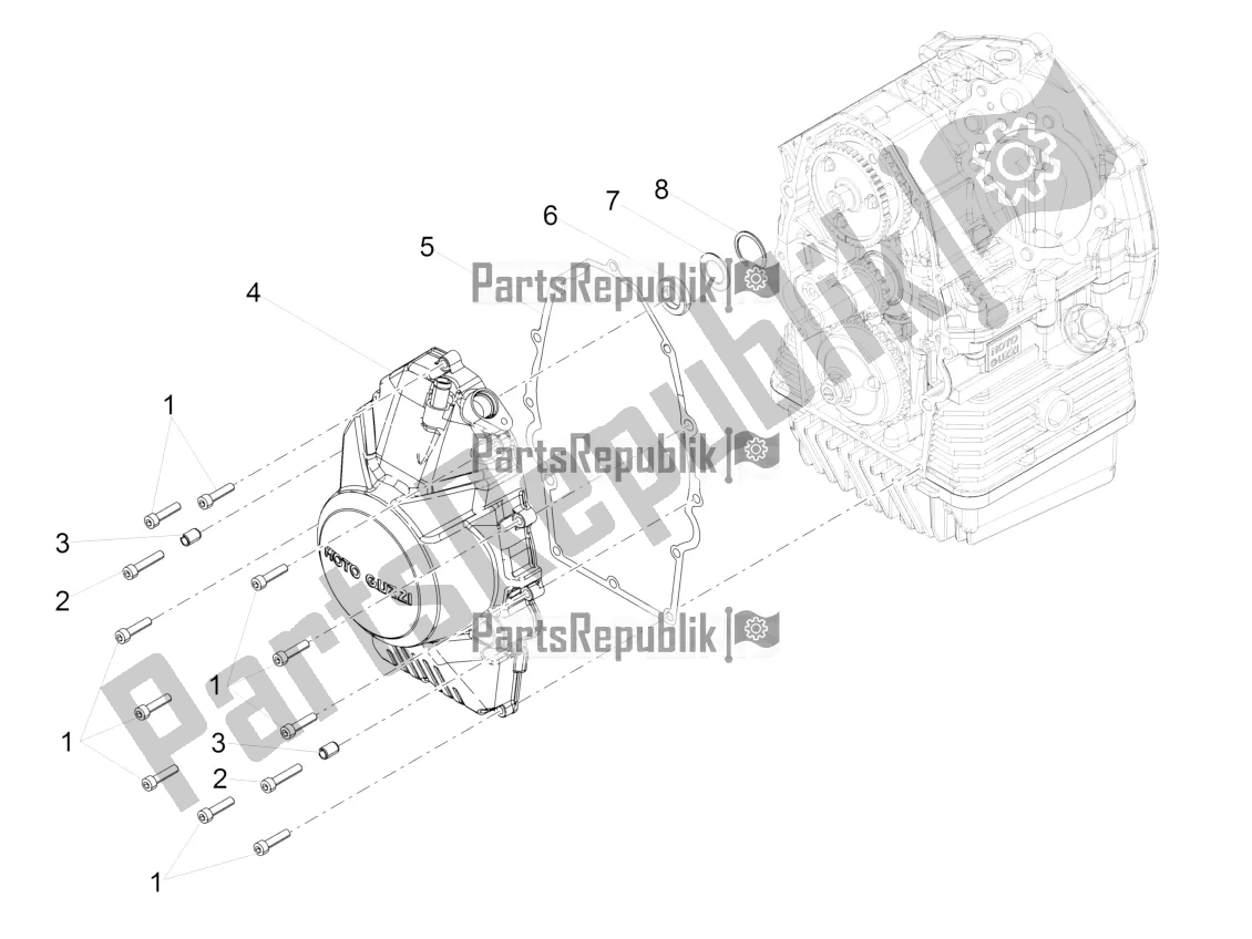 Todas las partes para Cubierta Del Volante de Moto-Guzzi V7 III Rough 750 2021