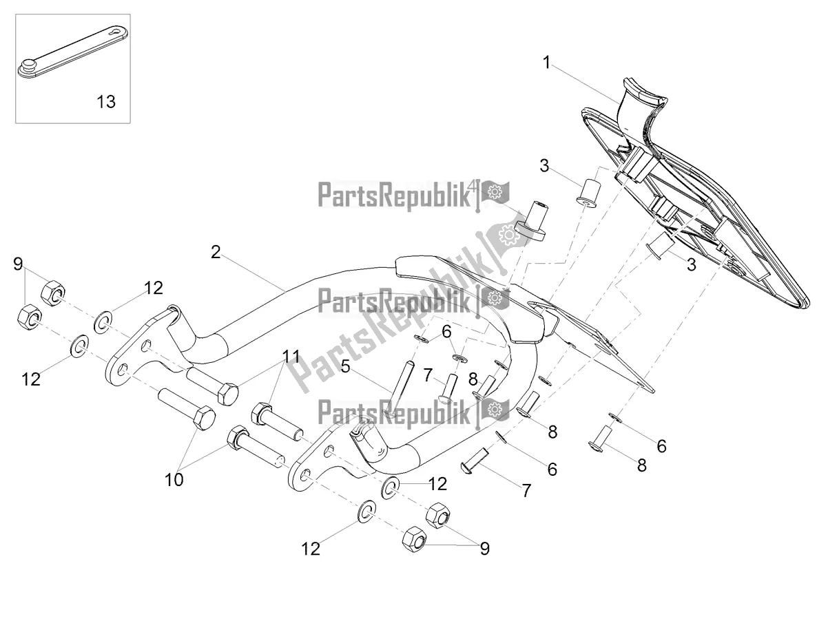 Todas las partes para Cuerpo Trasero de Moto-Guzzi V7 III Rough 750 2021