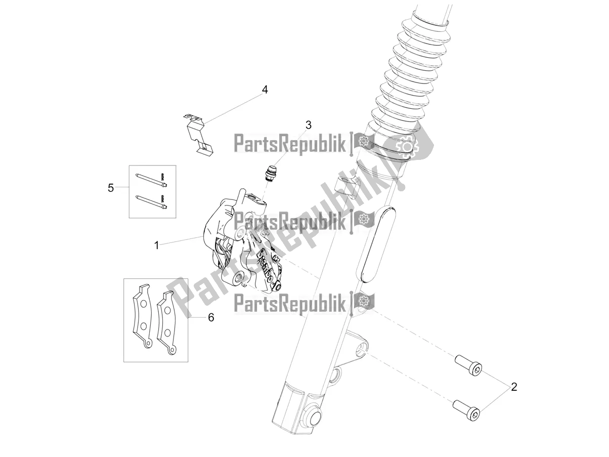 Toutes les pièces pour le étrier De Frein Avant du Moto-Guzzi V7 III Rough 750 ABS 2018