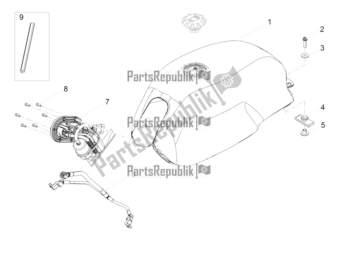 Toutes les pièces pour le Réservoir D'essence du Moto-Guzzi V7 III Rough 750 ABS 2018