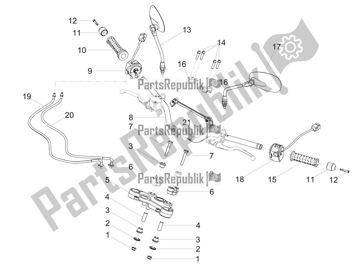 Toutes les pièces pour le Guidon - Commandes du Moto-Guzzi V7 III Rough 750 ABS 2018