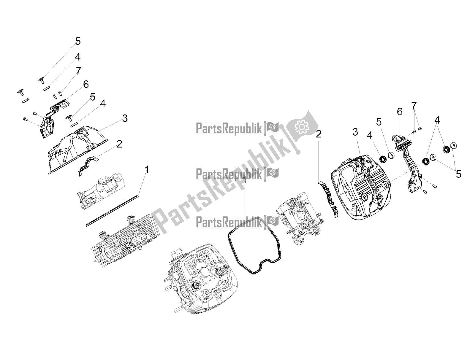 Todas as partes de Lenço De Cabeça do Moto-Guzzi V7 III Rough 750 ABS 2018