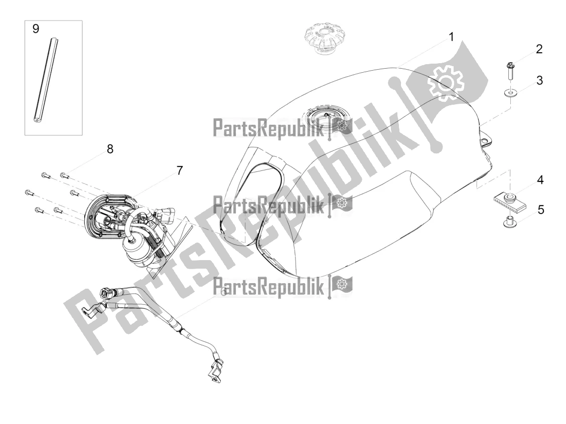 Todas las partes para Depósito De Combustible de Moto-Guzzi V7 III Rough 750 ABS 2019