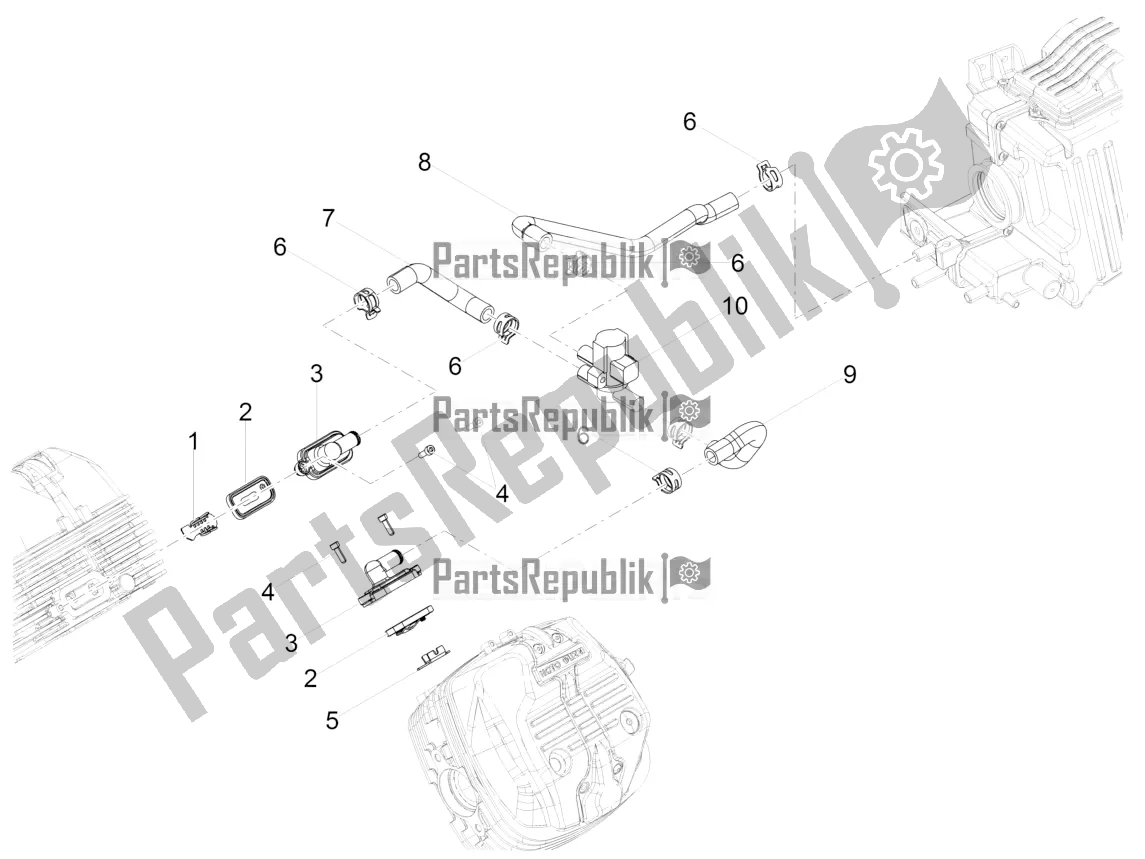 Toutes les pièces pour le Air Secondaire du Moto-Guzzi V7 III Rough 750 ABS USA 2018