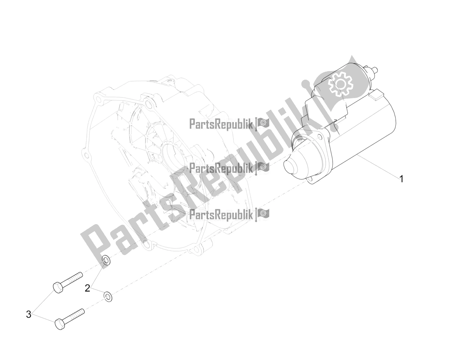 Toutes les pièces pour le Démarreur / Démarreur électrique du Moto-Guzzi V7 III Rough 750 ABS USA 2018