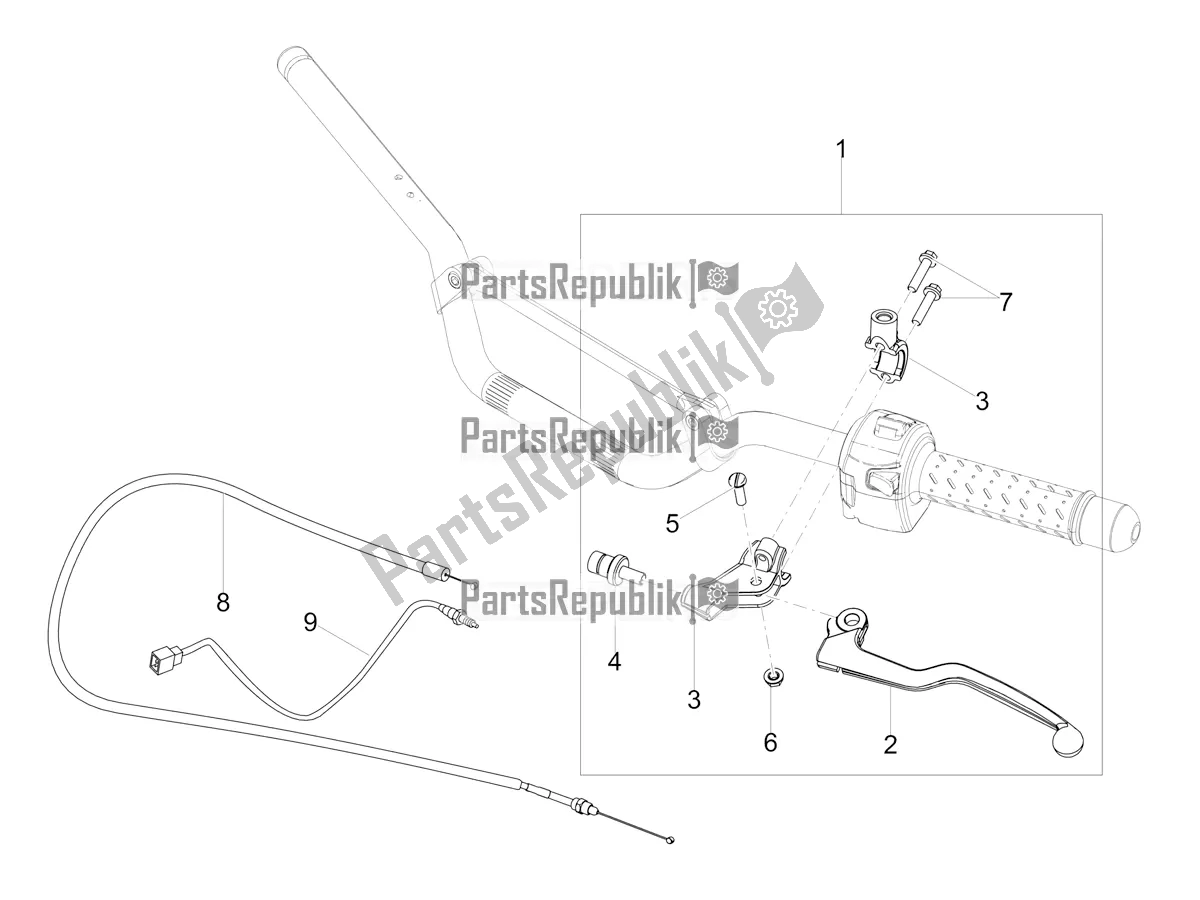Toutes les pièces pour le Commande D'embrayage du Moto-Guzzi V7 III Rough 750 ABS USA 2019