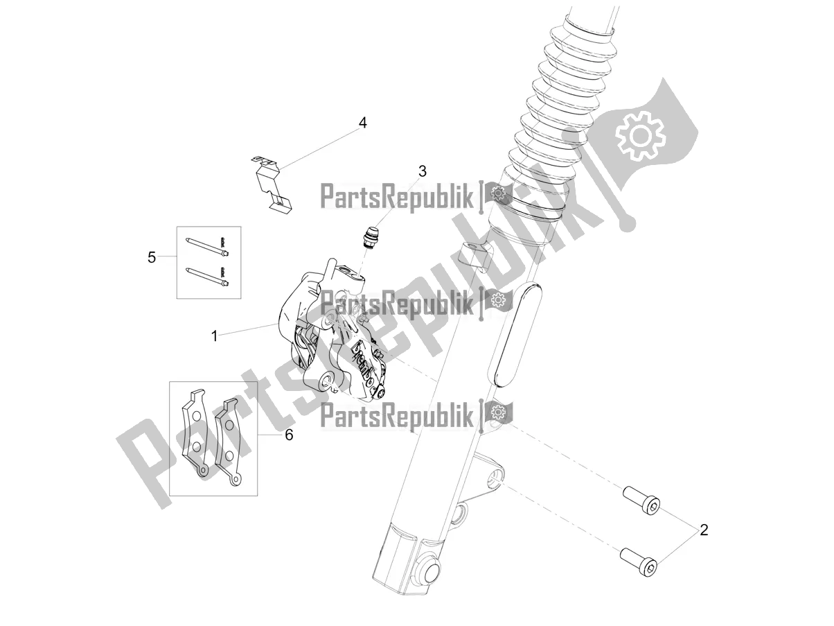 Todas las partes para Pinza De Freno Delantero de Moto-Guzzi V7 III Rough 750 ABS USA 2019