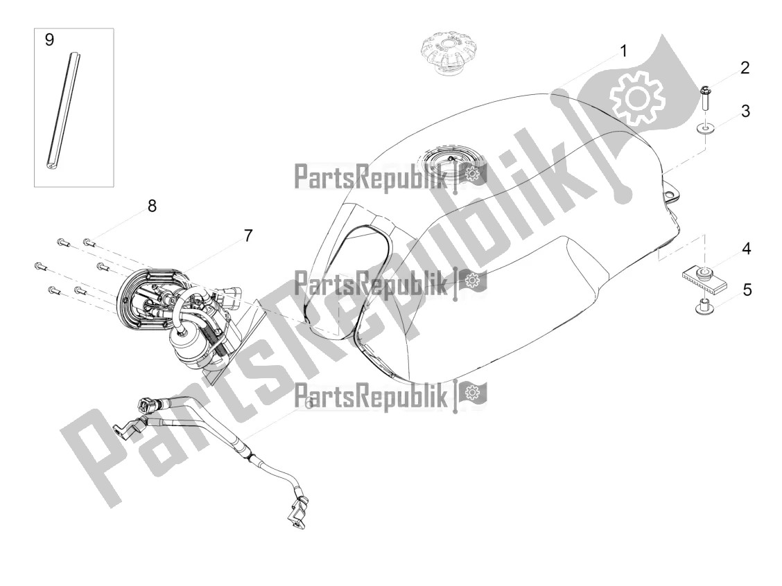 Toutes les pièces pour le Réservoir D'essence du Moto-Guzzi V7 III Rough 750 ABS USA 2019